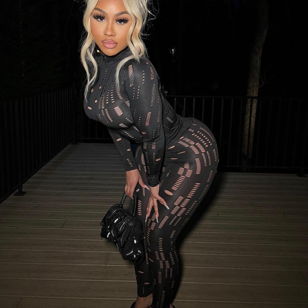 Black Ripped Set